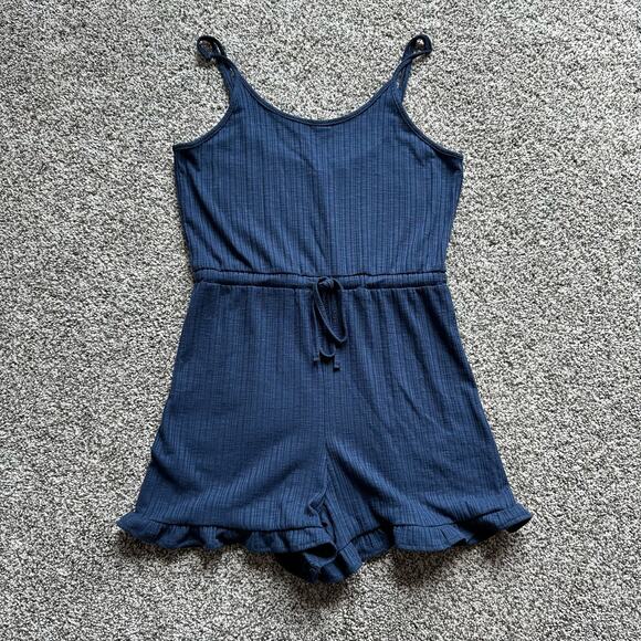 Roxy navy blue sleeveless romper size XS - Picture 2 of 9